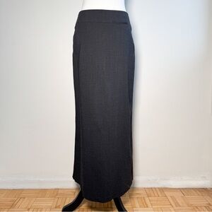Dark Grey Office Maxi Skirt